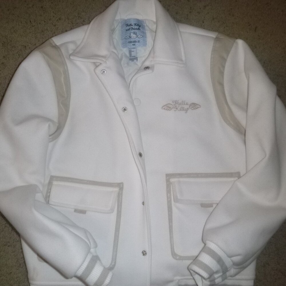 Hello Kitty varsity bomber jacket size L NWT - Picture 2 of 13